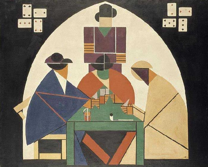 Theo van Doesburg The Cardplayers.